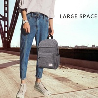 Versatile Canvas Laptop Backpack for 13-15 Inch - 36x25x10cm - Grey thumbnail