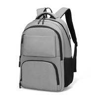Multifunctional Oxford Laptop Backpack - Cxs-615 - Light Grey thumbnail