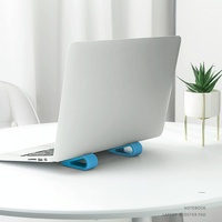 Adjustable Notebook Stand for Improved Cooling and Comfort - Blue thumbnail