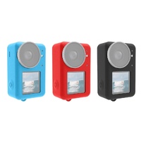 Protective Silicone Case with Lens Cap - Red thumbnail
