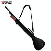 Portable Foldable Golf Ball Bag - Nylon - Black Red thumbnail