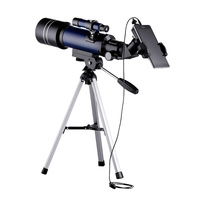 High Definition Astronomical Telescope with Tripod and Phone Clip - White thumbnail