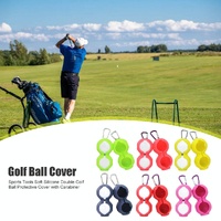 2-pack Golf Silicone Double-ball Protection Sleeves - Yellow thumbnail