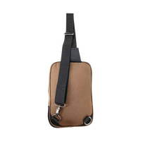 FIB Byron Sling Backpack Bag Travel w/ Single Adjustable Strap - Brown thumbnail