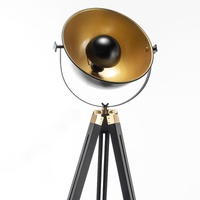 Premium Tripod Spotlight Lamp Nautical Designer Extendable Light - Matte Black thumbnail