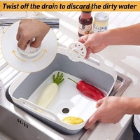 3x Collapsible Strainer Foldable Fruit Veggies Wash Colander Storage Basket thumbnail