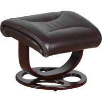 Julio Faux Leather Premium Reclining Lounge Arm Chair w/ Ottoman Swivel Sofa thumbnail
