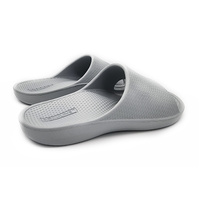 Archline Rebound Orthotic Slides Flip Flop Thongs Slip On Arch Support - Stone Grey - Euro 37 thumbnail