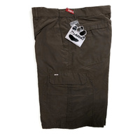 HUSKI Cargo Shorts Mens Cascade Microfibre Flexi Fit Short Army Military 515206 - Clay - 5XL (117cm Waist) thumbnail