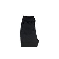 Mens Skinny Track Pants Joggers Trousers Gym Casual Sweat Cuffed Slim Trackies Fleece - Black - M thumbnail