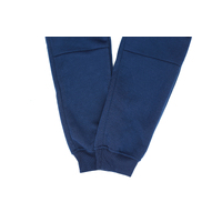 Mens Skinny Track Pants Joggers Trousers Gym Casual Sweat Cuffed Slim Trackies Fleece - Navy - XL thumbnail