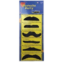 2pcs Set Rainbow Umbrella Hat + 70s Fake Moustache Costume Props Novelty Fancy thumbnail