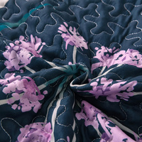 Abstract Quilted coverlet and pillowcovers set: Unique and Artistic - Queen size thumbnail