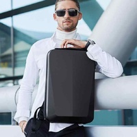 Black Gold Premium Hard Shell Business Backpack with TSA Lock and USB Charging Port, Waterproof Laptop Bag for Men thumbnail