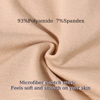 3 Pcs Size M Skin Microfiber High-Waisted Thong Underwear with Tummy Control - Slimming Comfort thumbnail