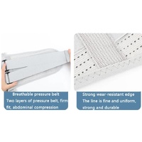 Size L Grey Breathable Waist Support Belt - Adjustable Back Brace for Men and Women, Ideal for Weightlifting, Squats & Back Pain Relief thumbnail