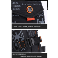 Blue Rugged Polyester Waist Pack - Stylish, Multi-Compartment Crossbody Bag for Outdoor Adventures thumbnail