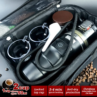 12V Car Espresso Moka Coffee Maker Set Espresso In Car Coffee Machine With 2Cups thumbnail