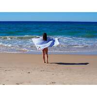 PORTSEA TURKISH COTTON TOWEL - SKY BLUE thumbnail