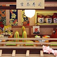 Dollhouse Miniature with Furniture Kit Plus Dust Proof and Music Movement - Asia (1:24 Scale Creative Room Idea) thumbnail