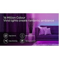 12M LED Strip Lights Rope Light for Bedroom and Home (5050 Lights Strip App with Remote Control) thumbnail