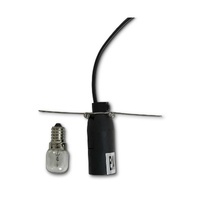 12V 12W Fire Bowl Himalayan Pink Salt Lamp Carved Rock Crystal Light Bulb On/Off thumbnail