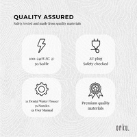 Water Jet Dental Flosser 600ml Black - Electric Oral Pressure Tooth Irrigator thumbnail