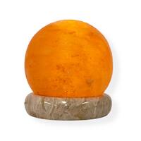 USB Colour Changing Salt Himalayan Lamp - Ball Sphere Shape Pink Rock LED Light thumbnail