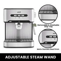 Pronti Toaster, Kettle & Coffee Machine Breakfast Set - Black thumbnail