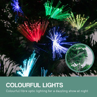Christabelle 1.5m Enchanted Pre Lit Fibre Optic Christmas Tree Stars Xmas Decor thumbnail