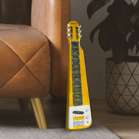 Karrera 29in 6-String Lap Steel Hawaiian Guitar - Metallic Gold thumbnail