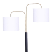 Sarantino Black/Brass Finish Reading Light  Electric Table Lamp thumbnail