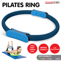 Powertrain Pilates Ring Band Yoga Home Workout Exercise Band Blue thumbnail