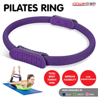 Powertrain Pilates Ring Band Yoga Home Workout Exercise Band Purple thumbnail