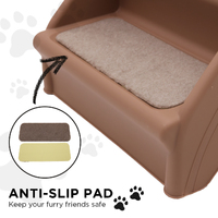 Furtastic 50cm Foldable Step Ladder Stairs - Brown thumbnail