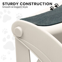Furtastic 38cm Foldable Pet Stairs Ramp - White thumbnail