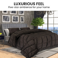 Laura Hill 600GSM Faux Mink Comforter Quilt Duvet Doona - Queen thumbnail