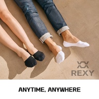 15X Rexy Daily No Show Ankle Socks Large Non-Slip Breathable MULTI COLOUR thumbnail