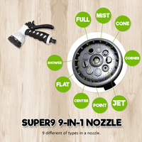 Garden Water Hose Retractable Rewind Reel Wall Mounted 10M thumbnail