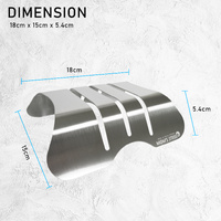 Combo Medium Stainless Steel Chopping Cutting Board + Chopping Boards Holder thumbnail