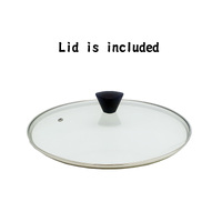 KOMAN Non-Stick Titanium Coating Wok Pan 26cm + Glass Lid thumbnail