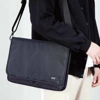 15.6/16 inch Laptop Sleeve Padded Shoulder Bag Travel Carry Case LATO BLACK thumbnail