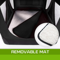 Portable Soft Dog Cage Crate Carrier L BLACK thumbnail