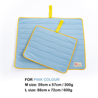 Pet Dog Cooling Mat Non-Slip Travel Roll Up Cool Pad Bed Outdoor L BLUE thumbnail