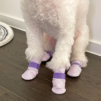 28pc X Dog Shoes Waterproof Disposable Boots Anti-Slip Pet Socks XS PINK thumbnail