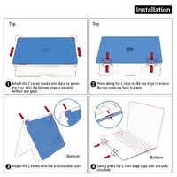 Suitable for  2023 2022 MacBook Air 13 inch case M2 Model A2681 Hard Shell Case Keyboard Cover Blue thumbnail