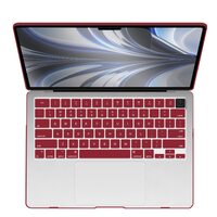 Suitable for  2023 2022 MacBook Air 13 inch case M2 Model A2681 Hard Shell Case Keyboard Cover Wine Red thumbnail