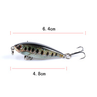 8x Popper Poppers 4.8cm Fishing Lure Lures Surface Tackle Fresh Saltwater thumbnail