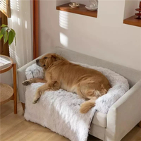 Kids Pet Sofa Bed Dog Cat Calming Waterproof Sofa Cover Protector Slipcovers L thumbnail