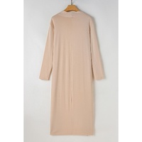 Parchment Split Long Cardigan and Skinny Pants Lounge Set - XL thumbnail